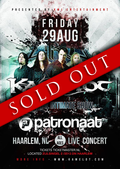 Kamelot in Haarlem - SOLD OUT!