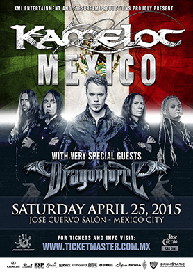 Kamelot in Mexico - April 2015