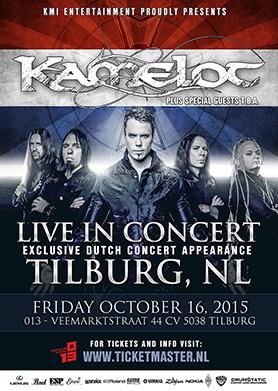 Kamelot in Tilburg, NL - October 2015